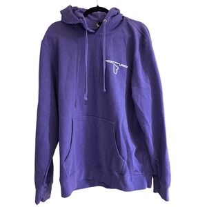 District VIT‎ Fleece Hoodie Pullover Purple Graphic Print Comfy Douglas Pipeline
